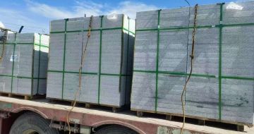 绵阳 芝麻白花岗岩地铺石装车日常