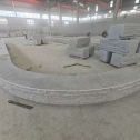 绵阳 芝麻白异形坐凳，自然面光面弧形加工