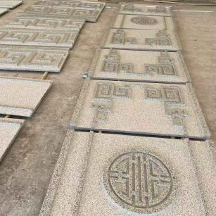 绵阳 白麻花岗岩外墙立面雕刻板