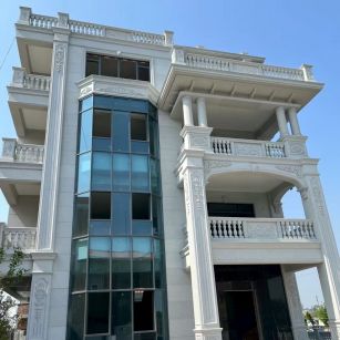 绵阳 白麻花岗岩别墅外墙干挂效果展示