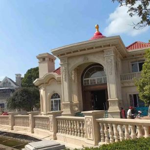 绵阳 黄金麻花岗岩欧式别墅