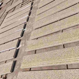 绵阳 黄金麻花岗岩光面楼梯踏步