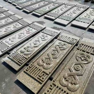 绵阳 黄金麻花岗岩外墙雕刻板