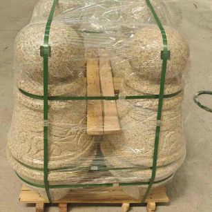 绵阳 黄金麻异形定制雕花——棒棒糖挡车柱