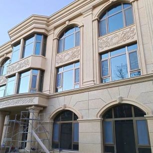 绵阳 黄金麻花岗岩别墅外墙干挂