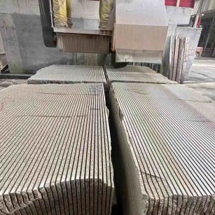 绵阳 车间生产日常，黄金麻白麻花岗岩