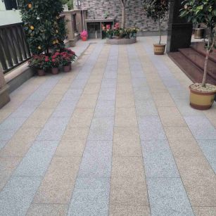 绵阳 黄金麻白麻荔枝面庭院铺装展示