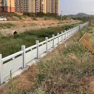 绵阳 白麻河道栏杆效果展示图