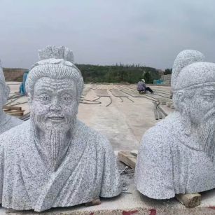 绵阳 白麻花岗岩石材人物立体雕刻