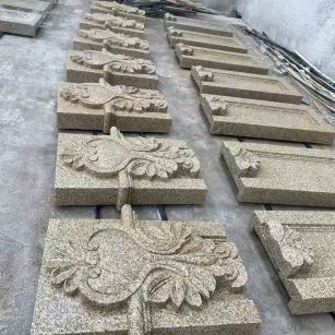 绵阳 黄金麻花岗岩别墅外墙雕刻板