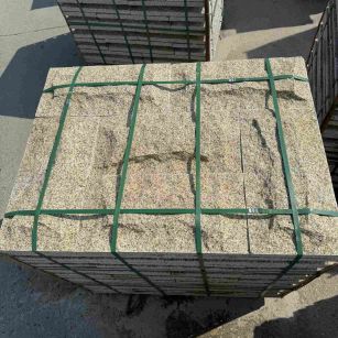 绵阳 黄金麻花岗岩石材自然面蘑菇石成品