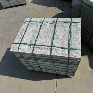 绵阳 白麻花岗岩石材自然面蘑菇石成品