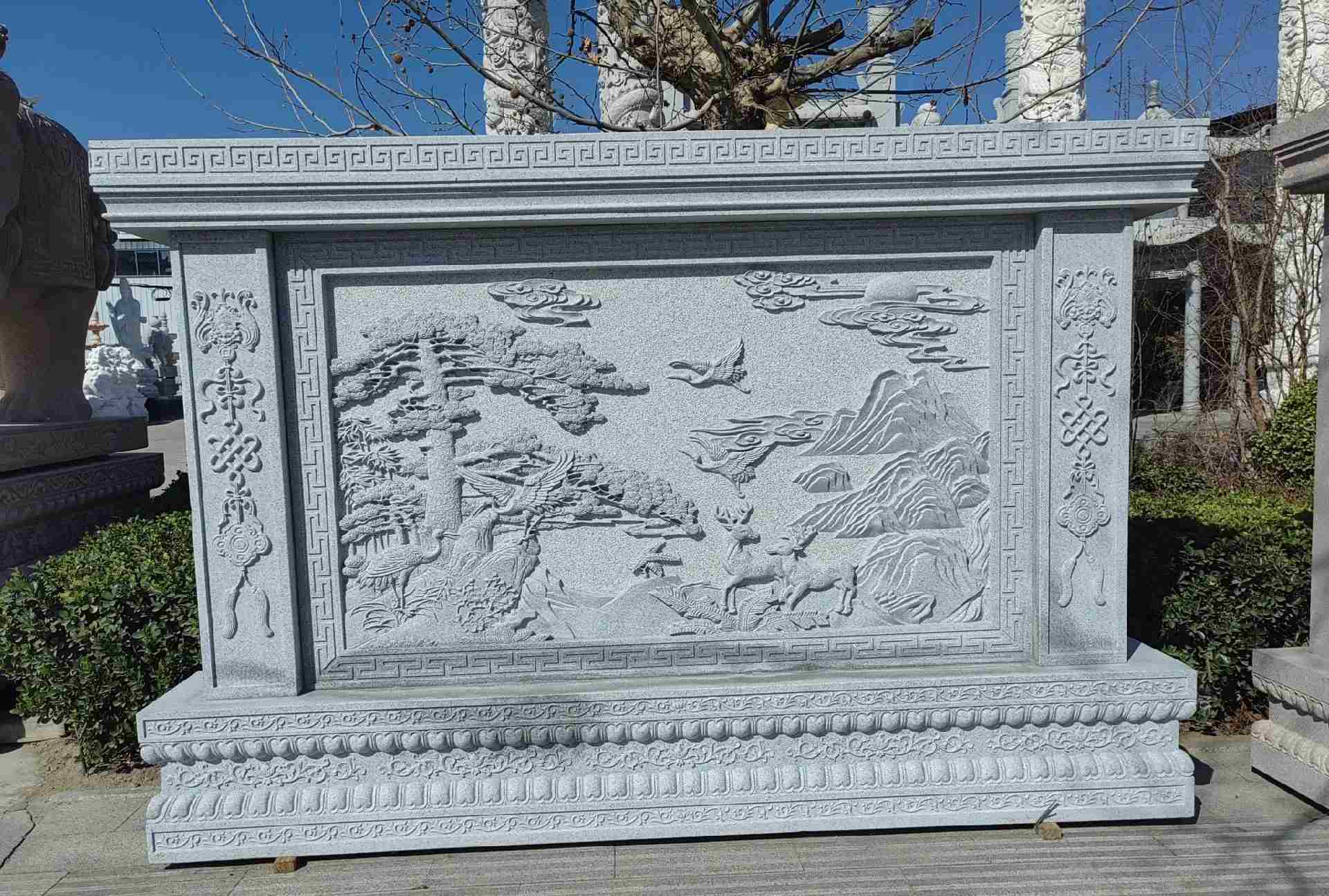 绵阳 芝麻白大型照壁，屏风，影壁