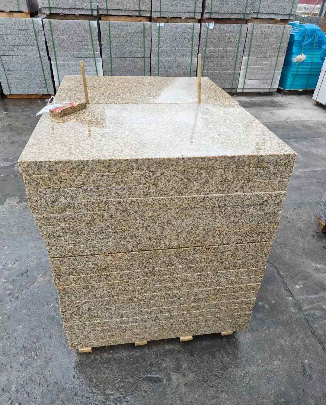 绵阳 湖北黄金麻花岗岩石材荔枝面外墙石材