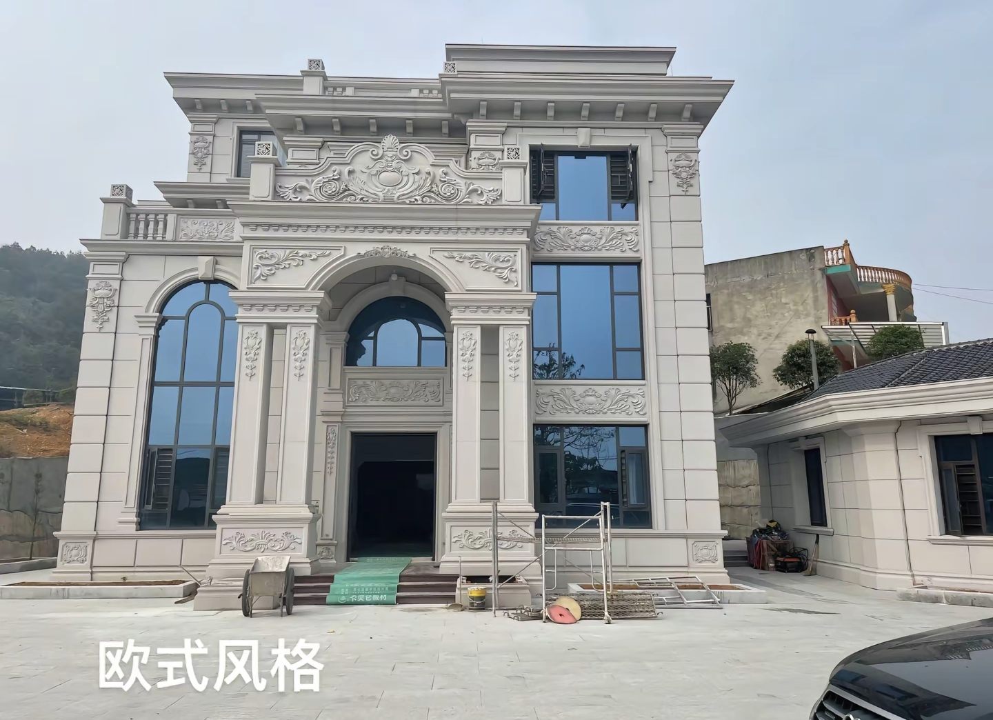 绵阳 白麻花岗岩别墅外墙干挂