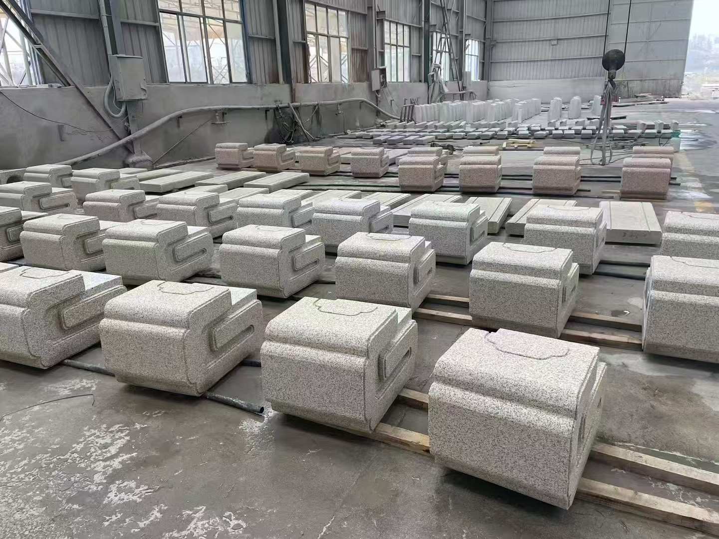 绵阳 白麻花岗岩异形加工-石凳，坐凳