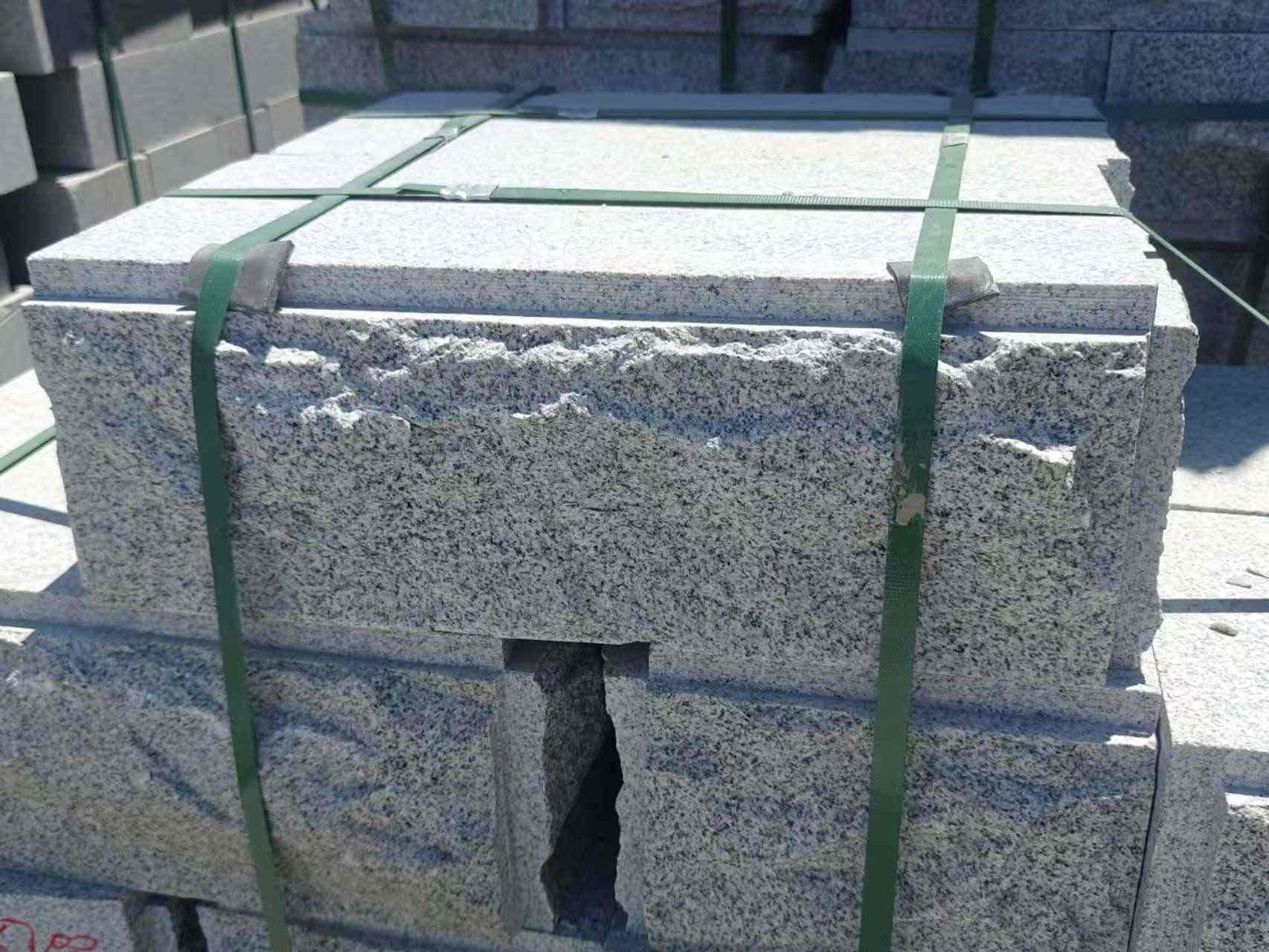 绵阳 芝麻白花岗岩自然面成品