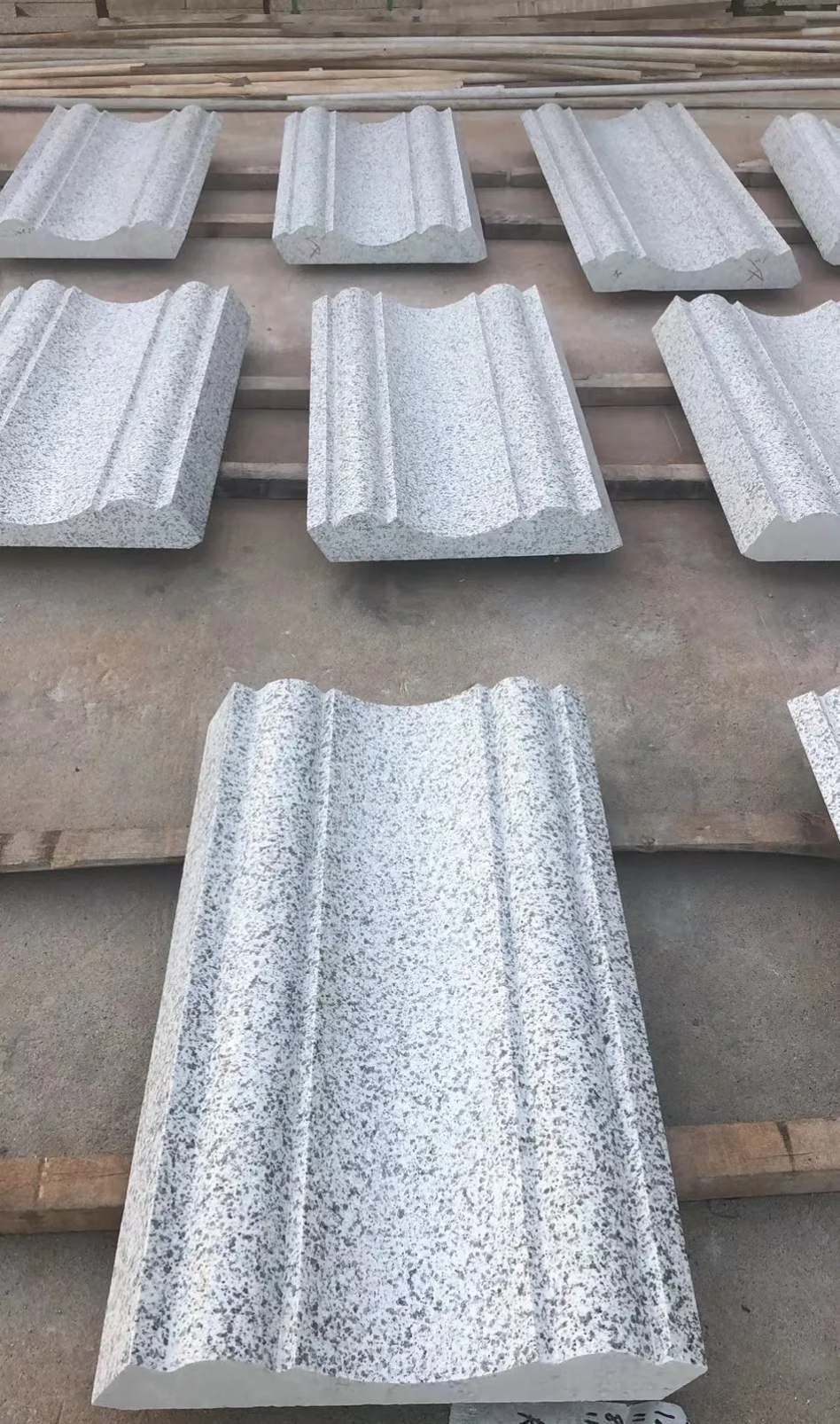 绵阳 白麻花岗岩光面别墅线条