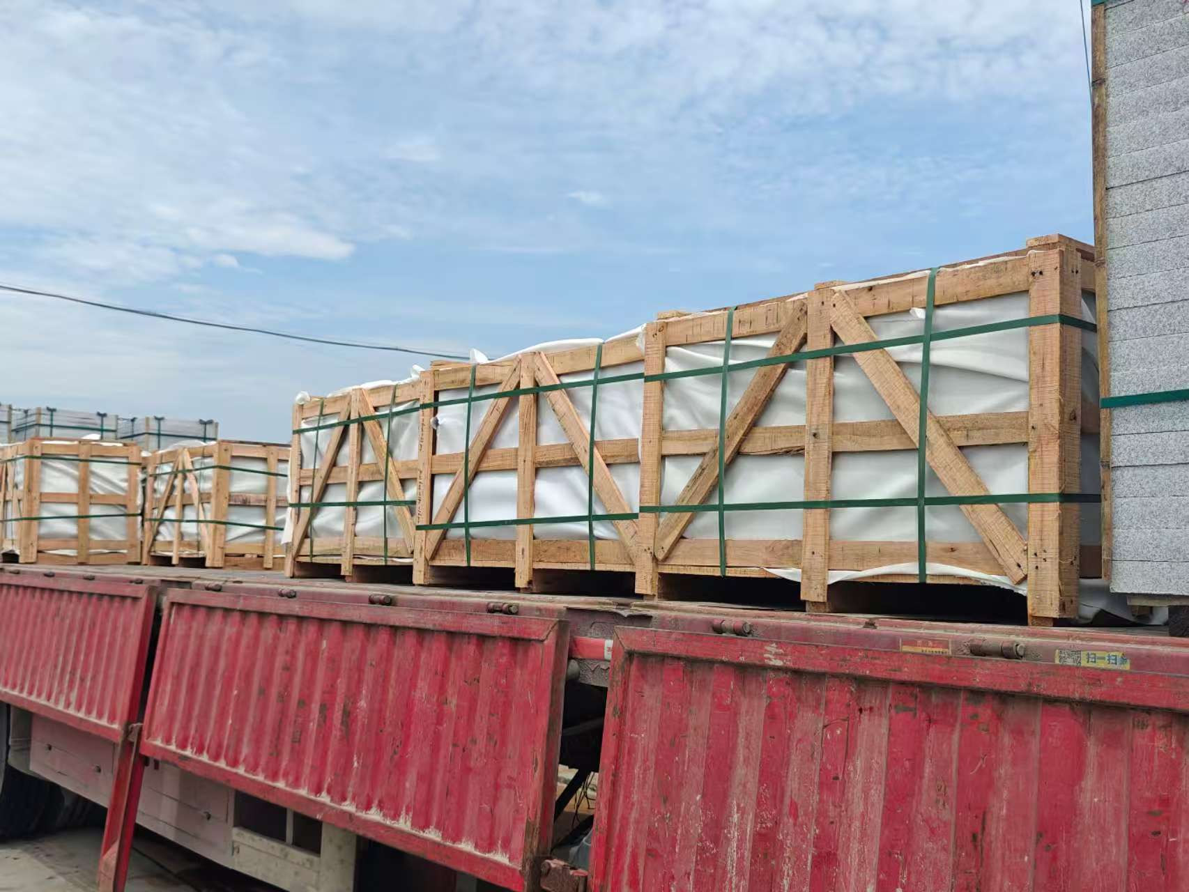 绵阳 芝麻白花岗岩地铺石出口专车-泰国游